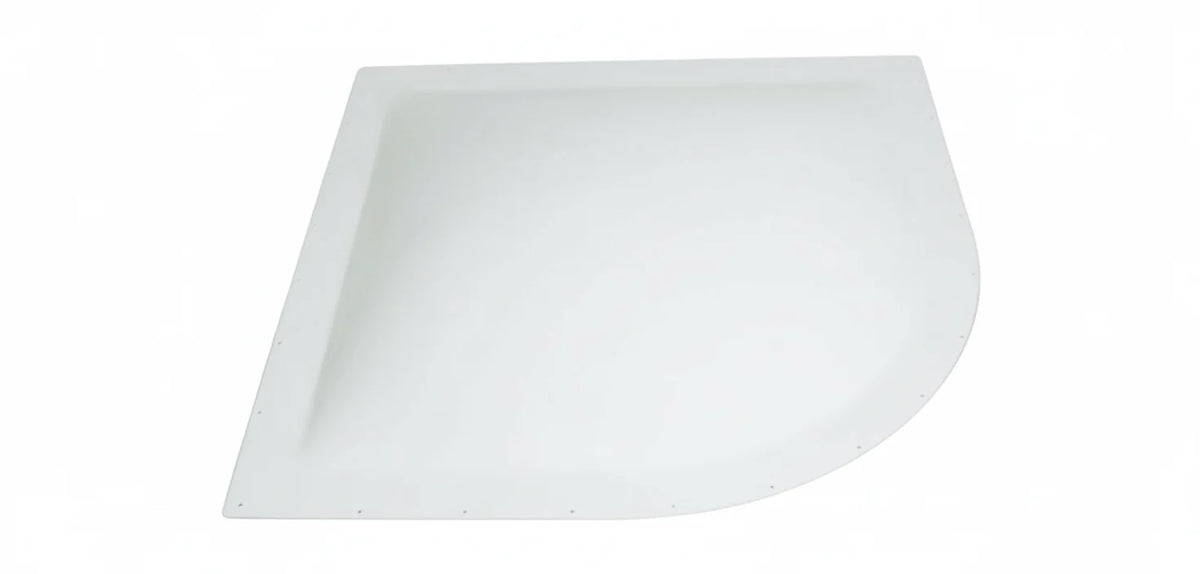 Icon Radius-Angle RV Skylight Dome | 26" × 26" | Clear or White