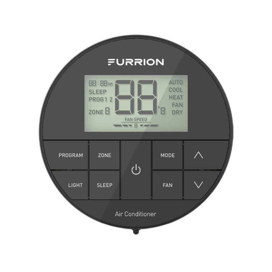 Furrion Chill® Multi-Zone Wall Thermostat - Black, 3 Fan Speeds (R32) #FACW12ESZA2-BL-AM 2024042658