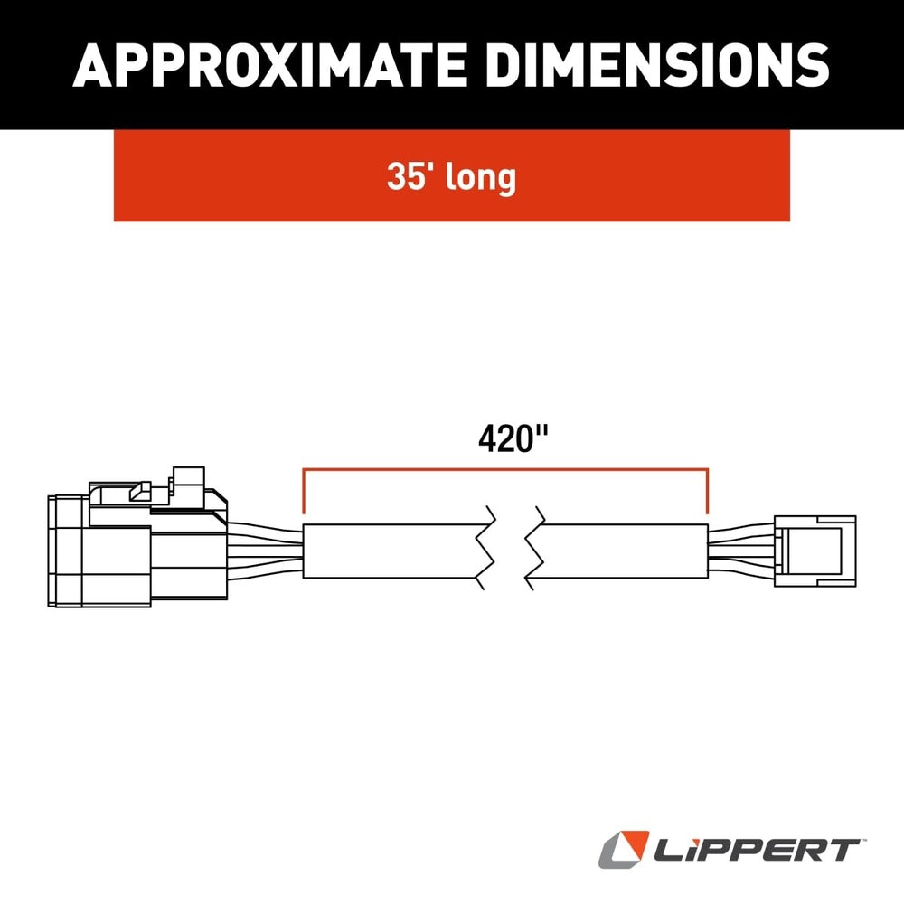 Lippert Replacement OEM 35' Brain to Remote Sensor Wiring Harness 243688 RV Trailer