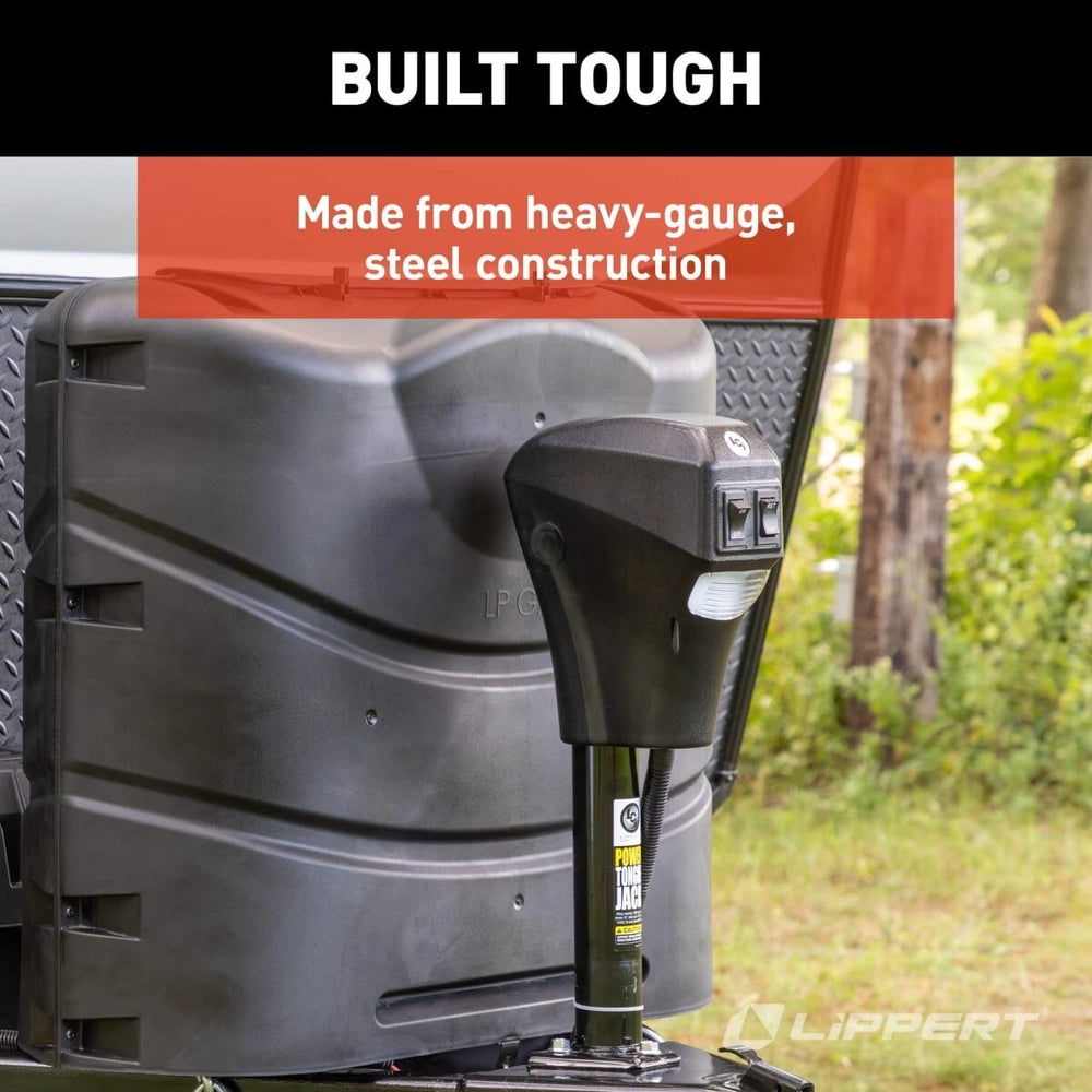 Lippert Power Tongue Jack | 285318 | 3,500 lb | A-Frame | Black