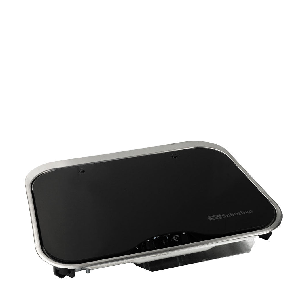 Suburban 2-Burner RV Propane Cooktop | 3334AST | Glass Lid