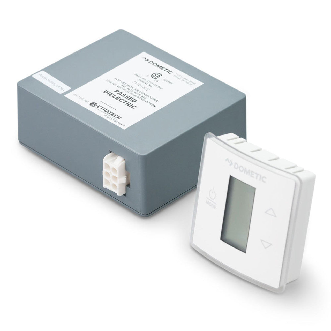 Dometic™ OEM 3316230.700 (9600024570) 3313199.000 Single Zone CT Thermostat w/ Control Board (Cool/Furnace) - White