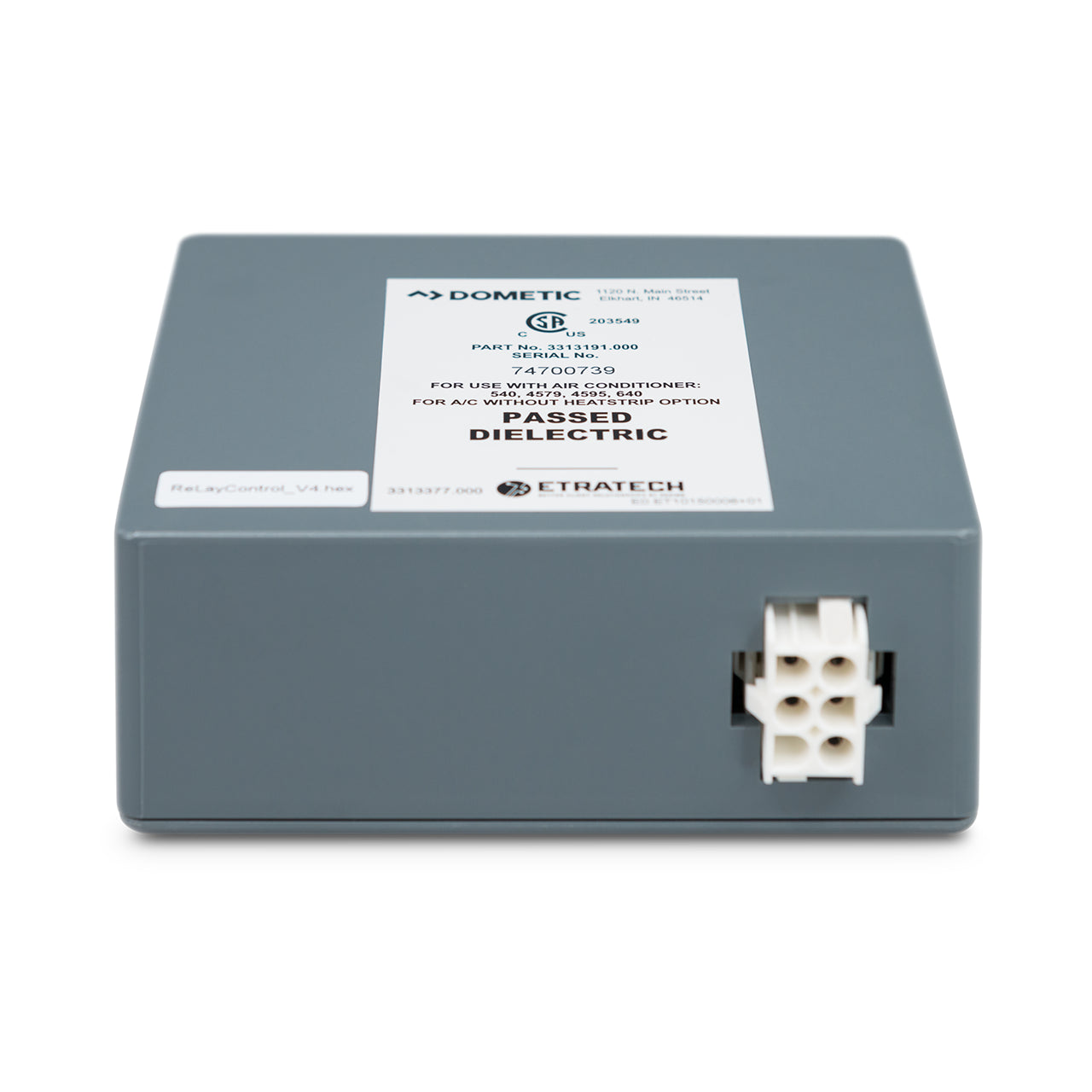 Dometic™ OEM 3316230.714 3313191.000 Single Zone CT Thermostat w/ Control Board (Cool/Furnace) - Black