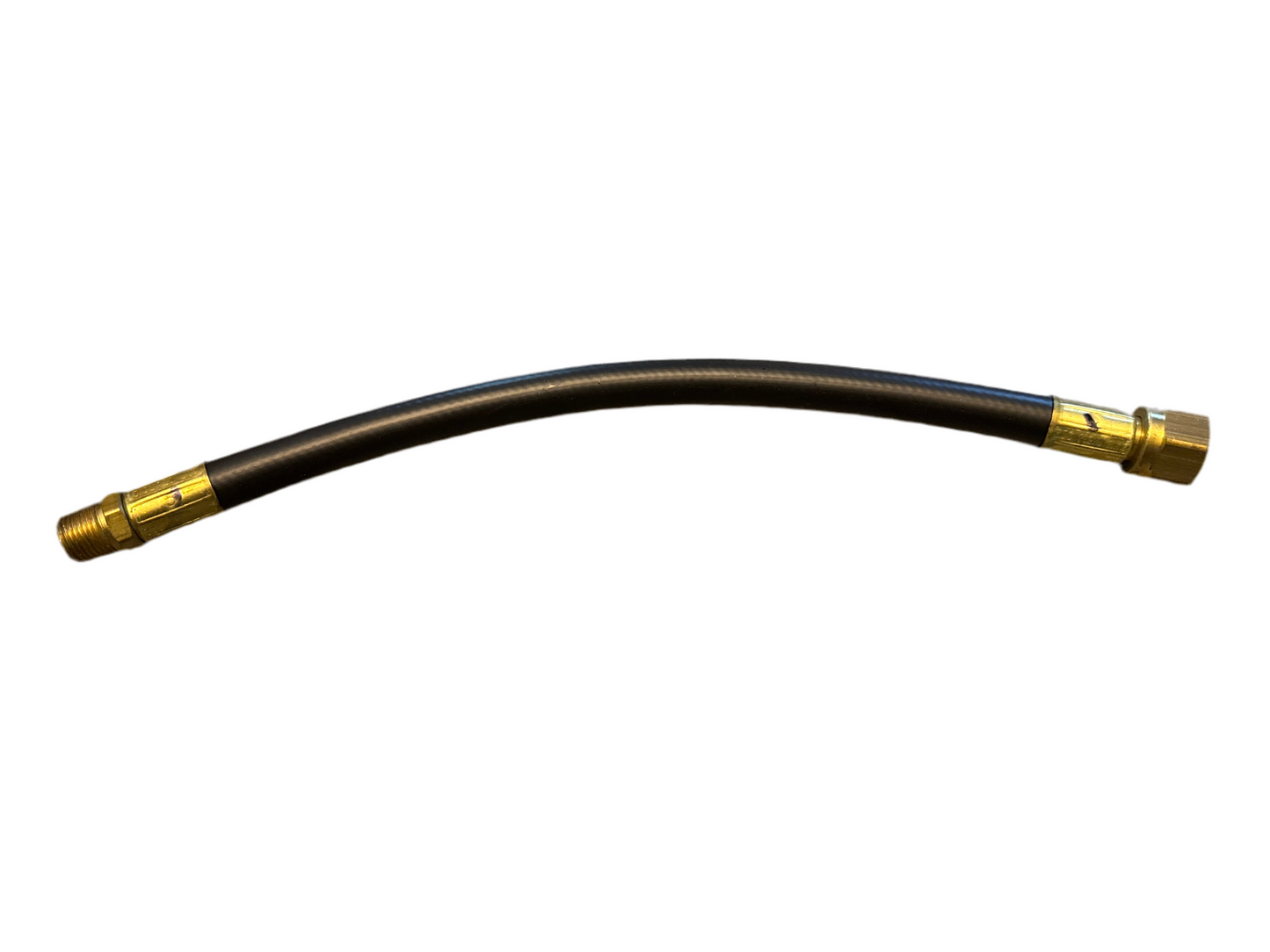 Propane Hose - 3/4” Female SAE Swivel x 1/2" Male NPT - 1' - Accuflex 454-06 350 PSI Max