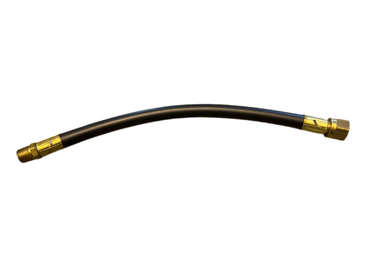 Propane Hose - 3/4” Female SAE Swivel x 1/2" Male NPT - 1' - Accuflex 454-06 350 PSI Max