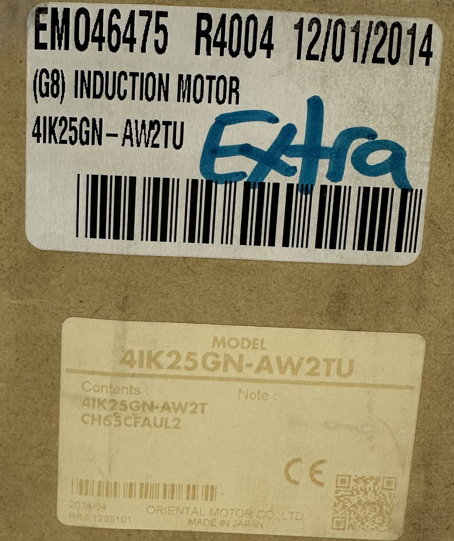 ORIENTAL MOTOR 4IK25GN-AW2TU INDUCTION GEAR MOTOR NEW NOB