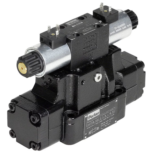 Parker D41VW001C2NJW3A Pilot Operated Directional Control Valve - Series D31DW, D31NW, D41VW, D91VW, D111VW