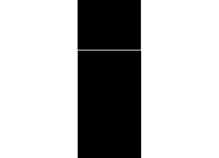 Dometic Black Acrylic Refrigerator Door Panels Set for DM2872 & DM2882 9600015856