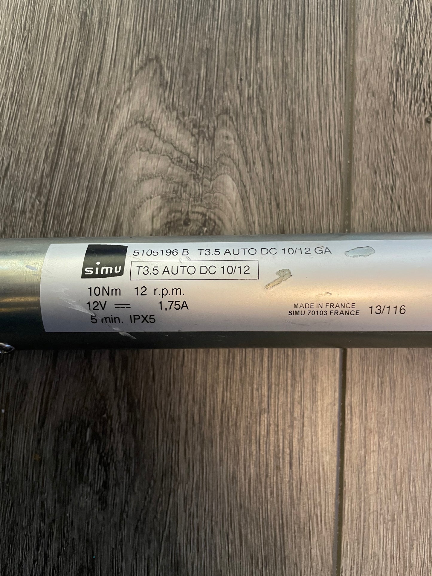 Dometic Awning Electric Power Patio MOTOR OEM - 9100 SERIES - BLACK - 3310423.037U 3310423.144U