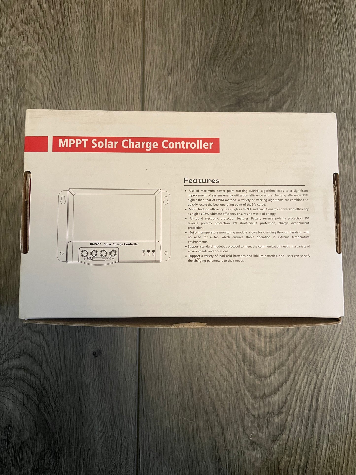 MPPT Solar Charge Controller 20A Renogy RCC20MS 12V 24V Temp Monitor