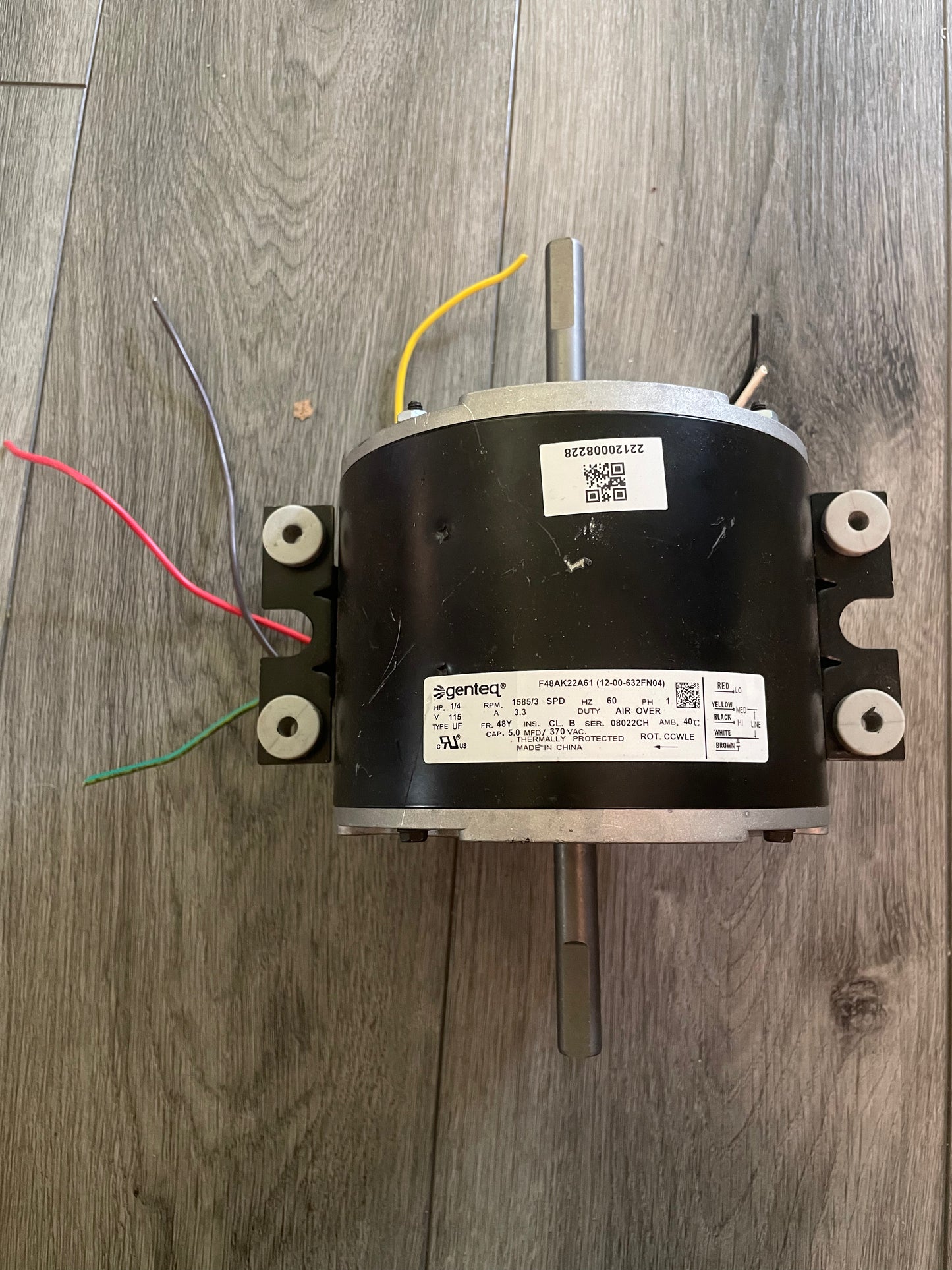 Dometic™ 3317928.000 OEM FreshJet Air Conditioner Fan Motor Assembly Genteq F48AK22A61