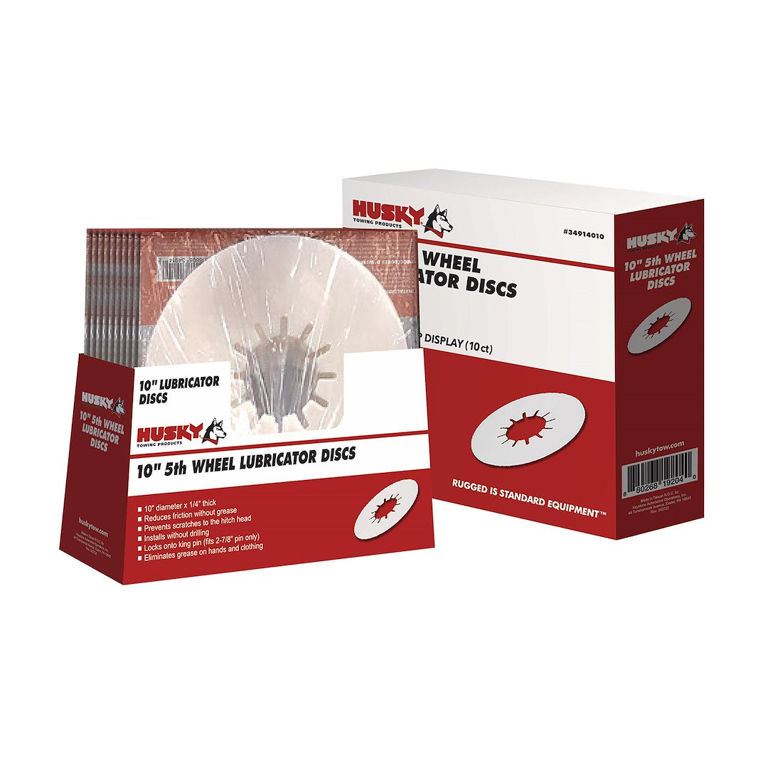 Husky Towing 5th Wheel Hitch Lube Disc | No Grease | Single or 10-Pack