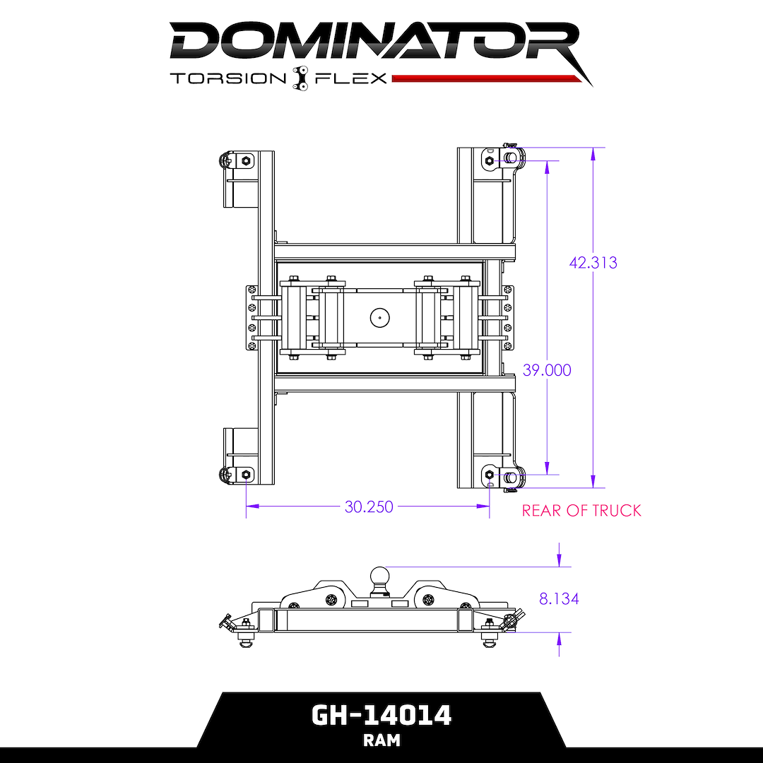 Gen-Y Hitch Dominator In-Bed Gooseneck Hitch | 25,000 lb | 3 Options