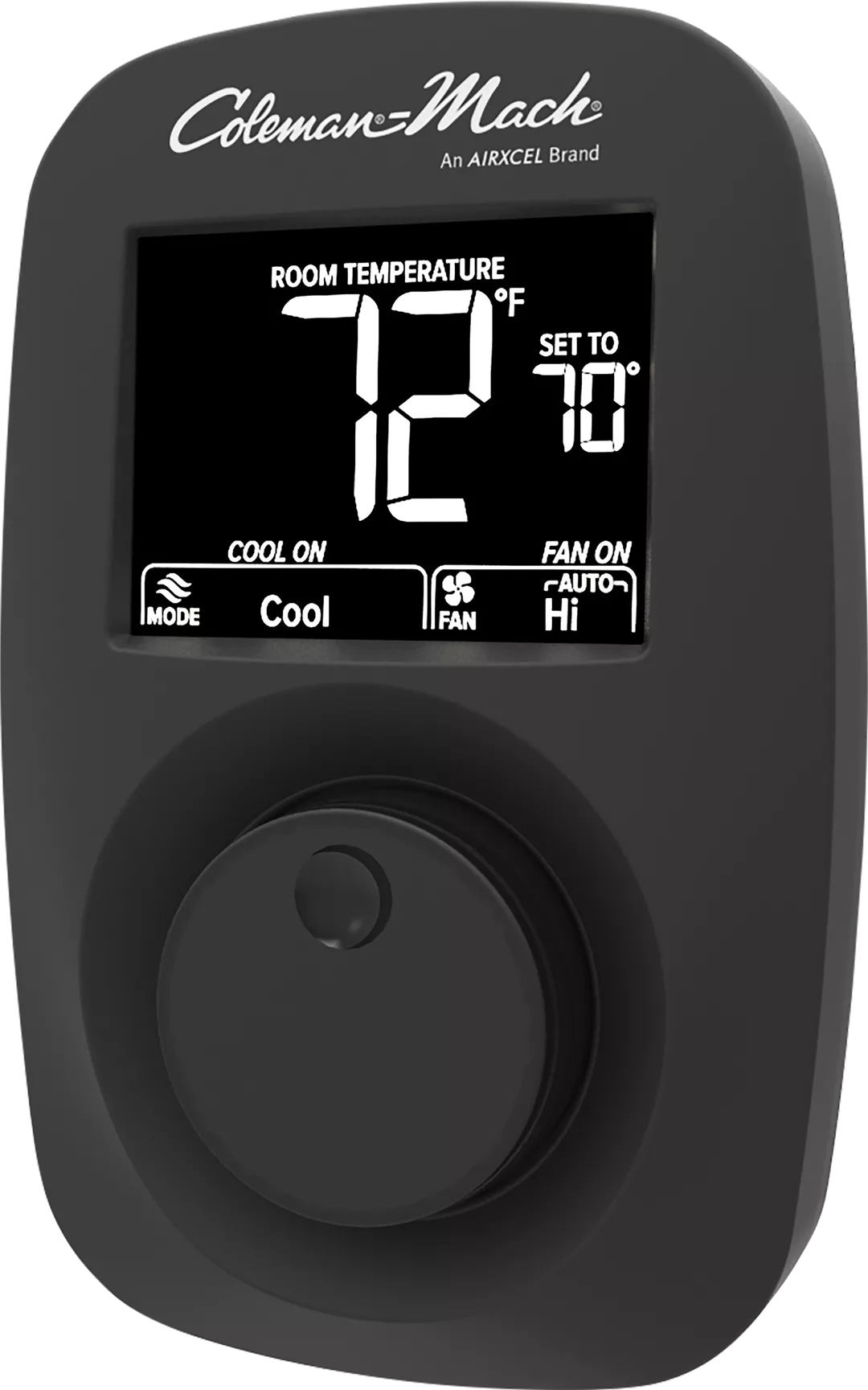 Coleman | Wall Thermostat | 9420A381 | 9420A382 | Digital | Heat and Cool | Black