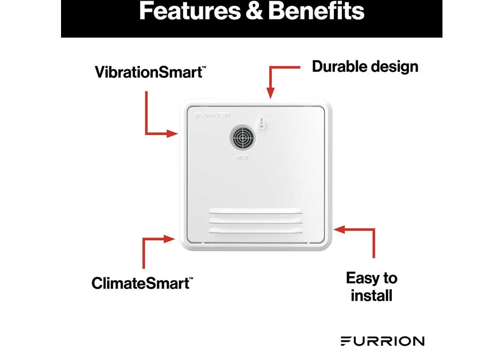 Furrion RV Water Heater Door | 2021123994 | White | Suburban 4/6 Gal
