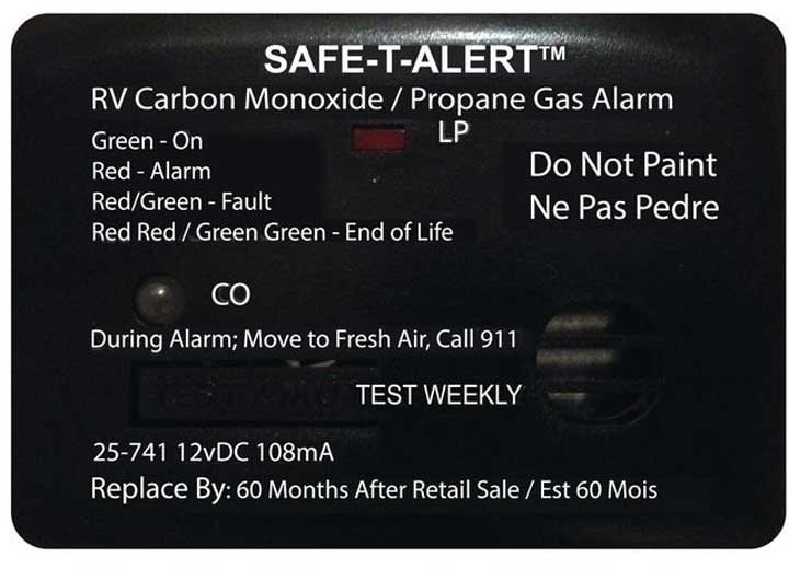 MTI Safe-T-Alert Combination CO/LP Alarm | 25-741-BL | 25 Series