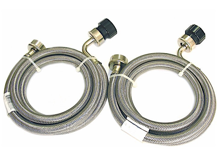 Pinnacle Appliance Washer/Dryer Braided Stainless Steel Inlet Hose-Set of 2 18-2826