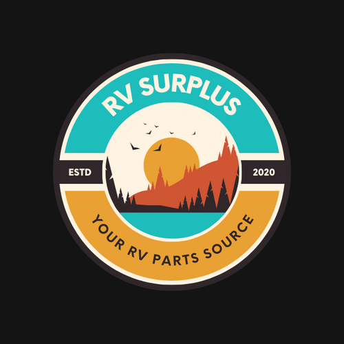 The RV Surplus logo