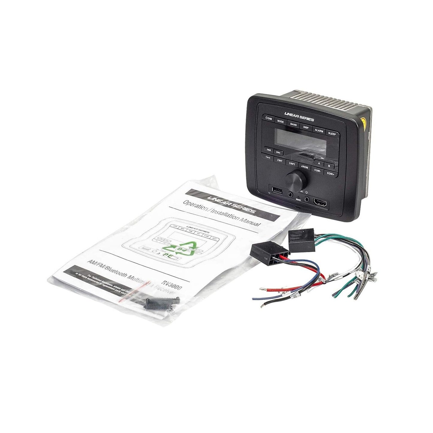 Magnadyne Linear Series RV3000 AM/FM & USB/Bluetooth Deckless Wall Mount Receiver