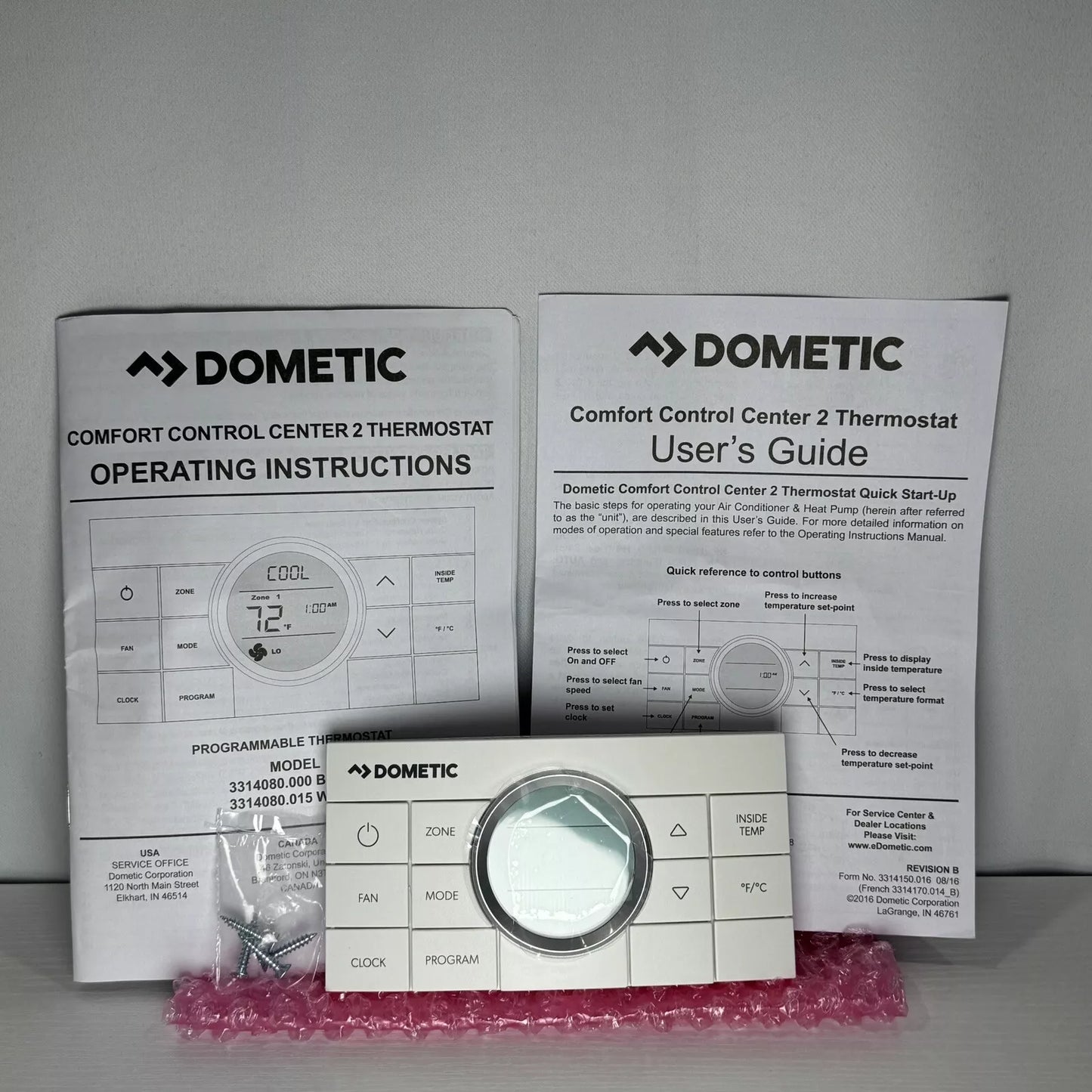 Dometic 3314082.011 OEM Comfort Control Center CCC2 White Wall Thermostat CCCII