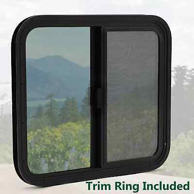 24" Width x 30" Height Vertical Slider RV Window Cargo Trailer W/ Screen Statewide
