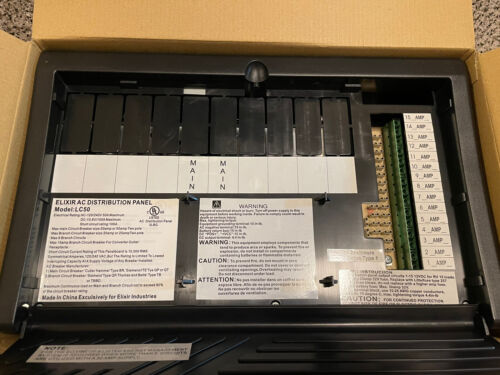 Heng's Elixir RV Deck Mount 50 Amp AC Distribution Panel LC50 120VAC 240V 13.6V