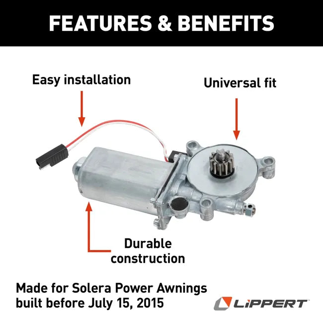 Lippert Solera Venture Motorhome Awning Motor 373566 266149 LCI OEM
