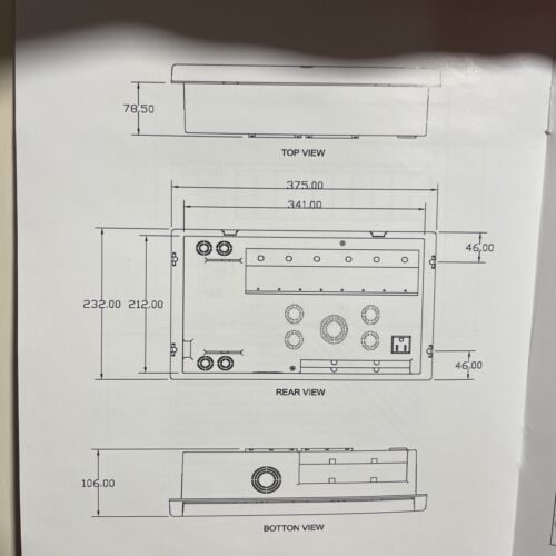 Heng's Elixir RV Deck Mount 50 Amp AC Distribution Panel LC50 120VAC 240V 13.6V