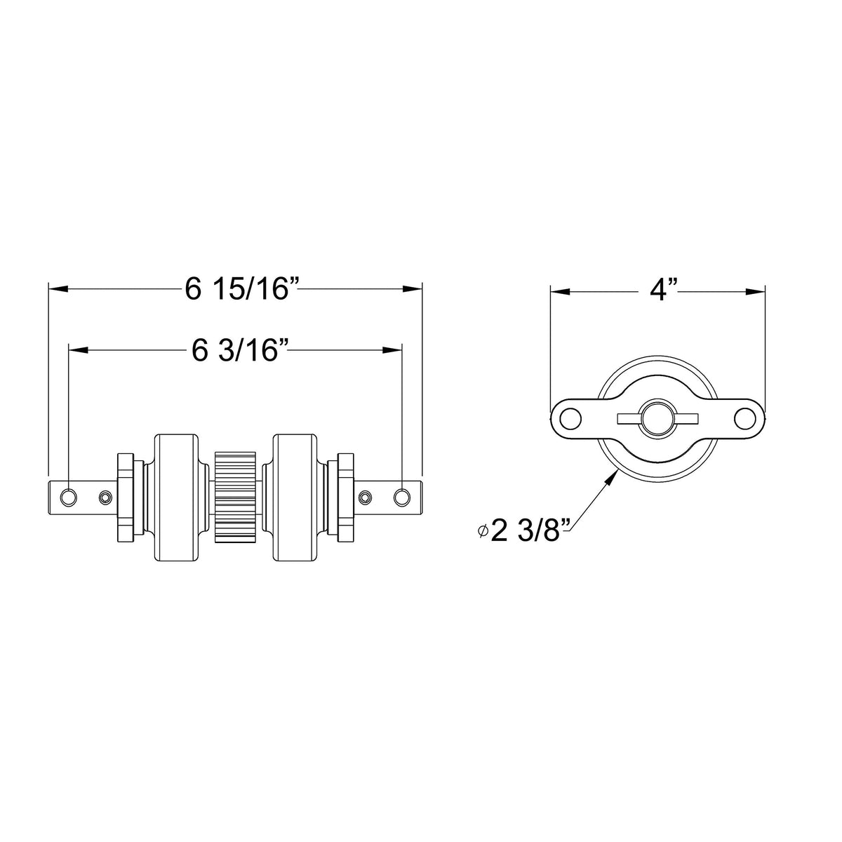 AP Products slide-out gear pack 2x3 with roll pins 014-140409