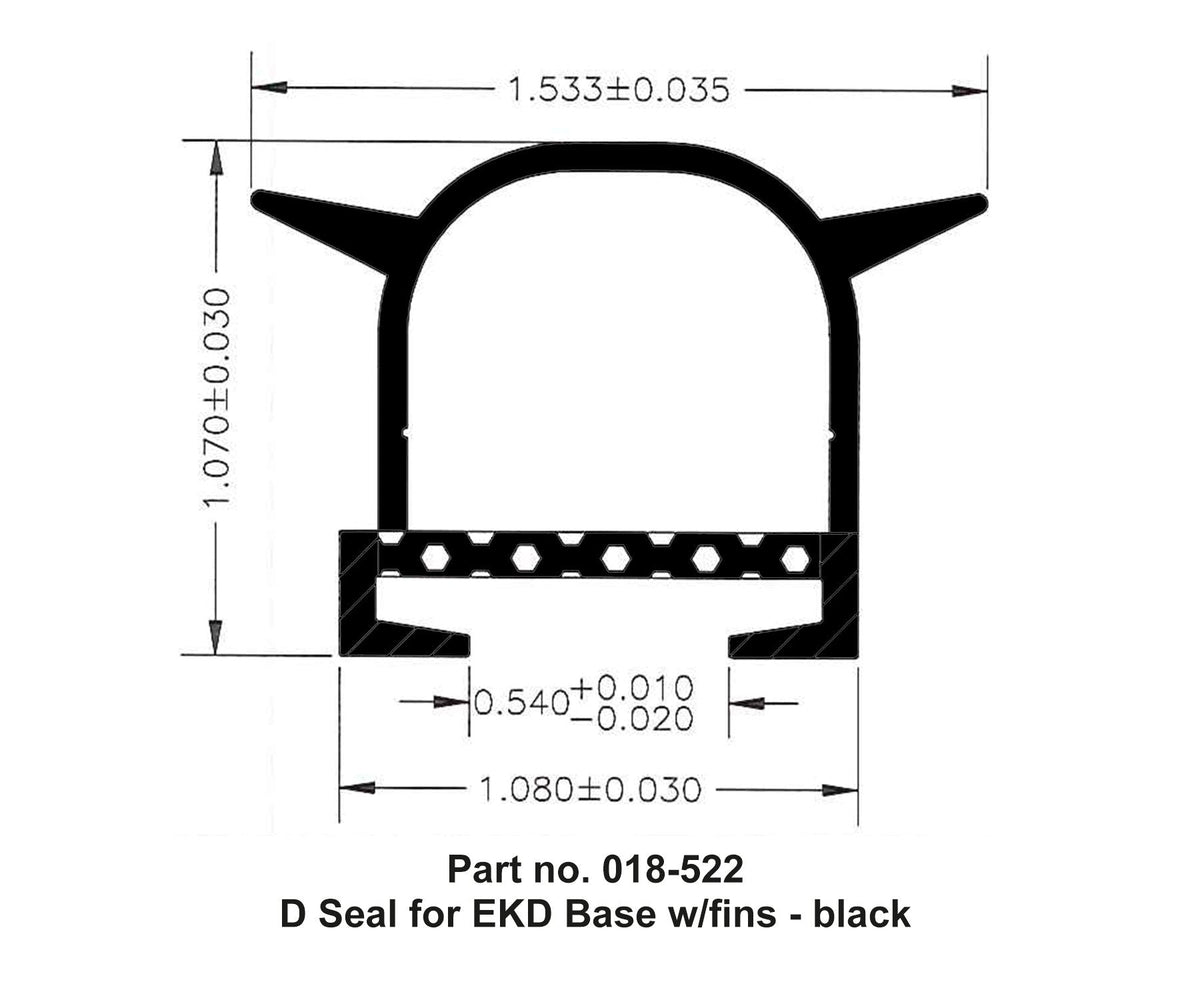 AP Products finned D-seal for EKD base 018-522