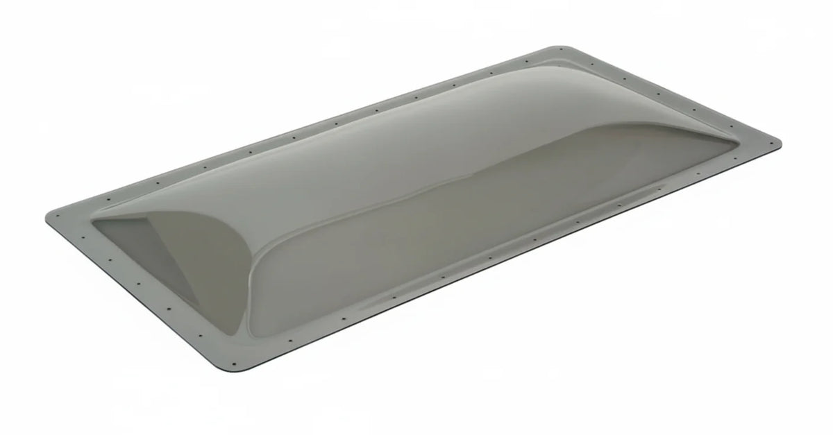 Icon Rectangular RV Skylight Dome | Smoke & Dark Smoke | 26 Sizes