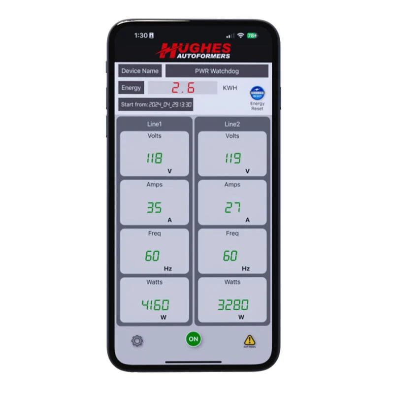Hughes Power Watchdog Gen II 50-Amp WiFi Portable Surge Protector with Auto Shutoff PWD50EPOW