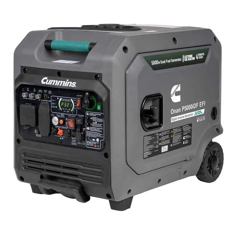 Cummins Onan P5000iDF EFI Dual-Fuel Inverter Generator, EPA+CARB A075C500