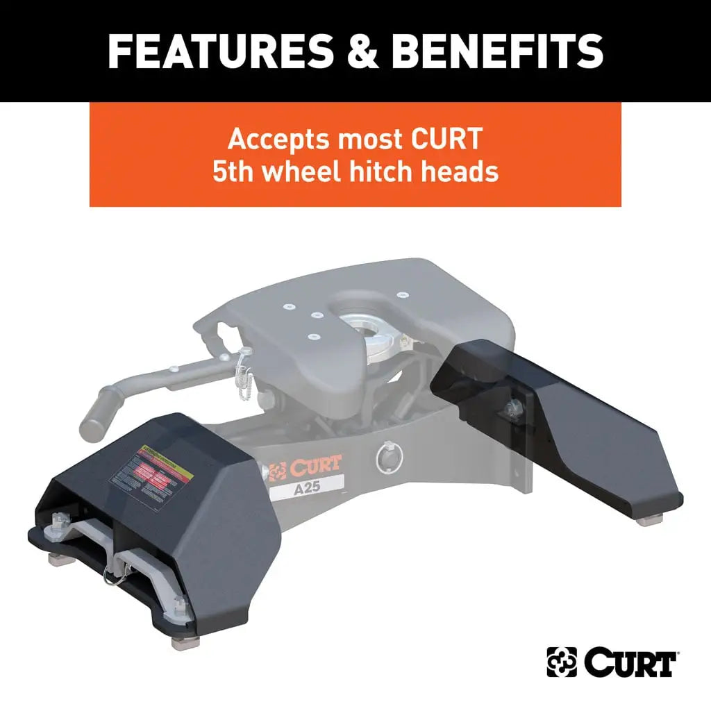 CURT Puck System 5th Wheel Legs | 16017 | Ford Super Duty 8' Bed | 24K