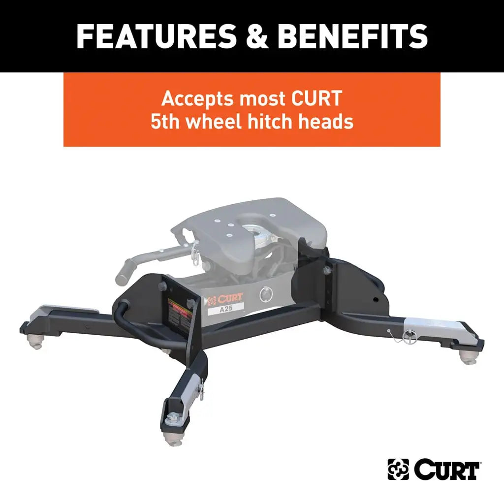 CURT Puck System 5th Wheel Legs | 16021 | Ram 2500/3500 8' Bed | 25K