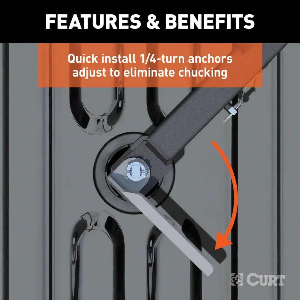 CURT Puck System 5th Wheel Legs | 16021 | Ram 2500/3500 8' Bed | 25K