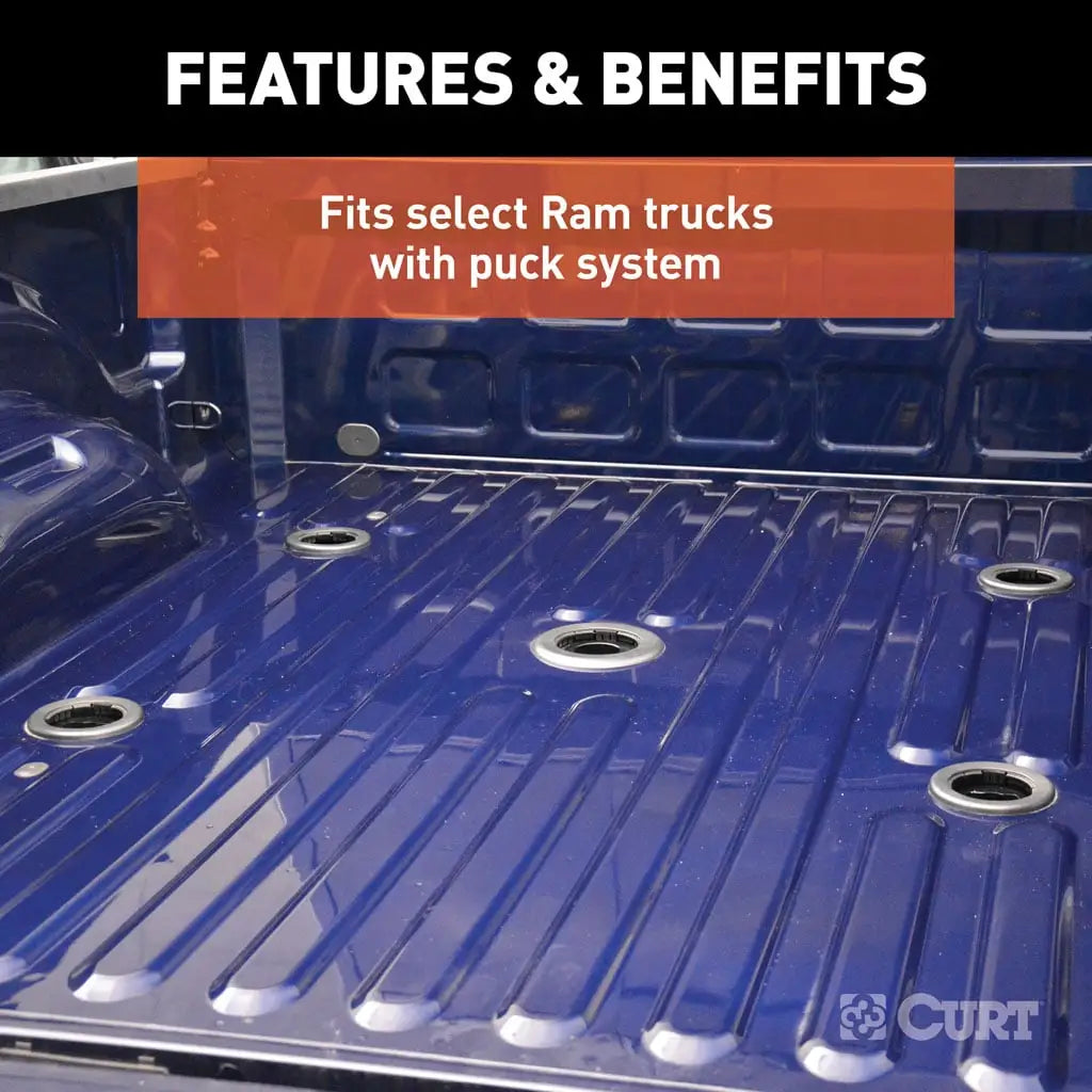 CURT Puck System 5th Wheel Adapter with Rails | 16042 | Ram 2500/3500 | 25K