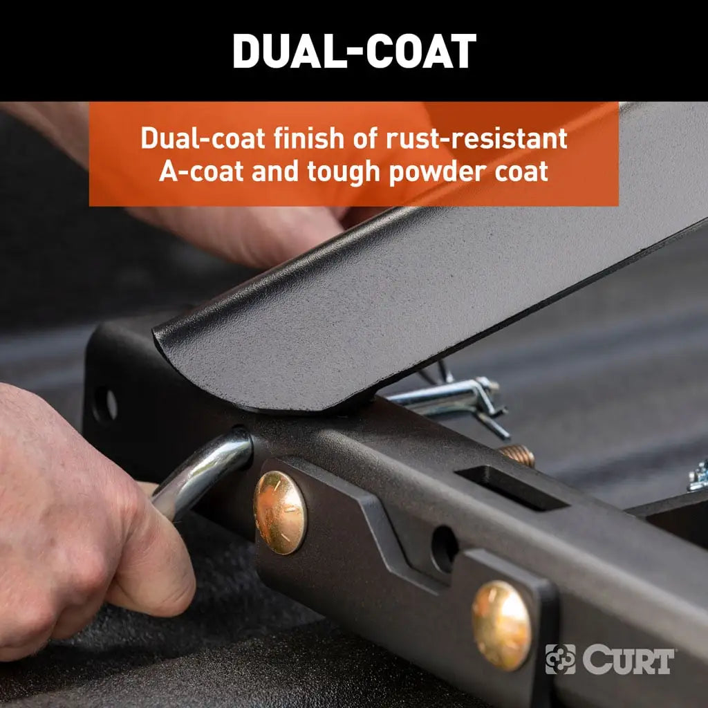 CURT Puck System 5th Wheel Rails | 16050 | Silverado/Sierra 2500/3500 HD | 30K GTW / 7,500 lb Vertical