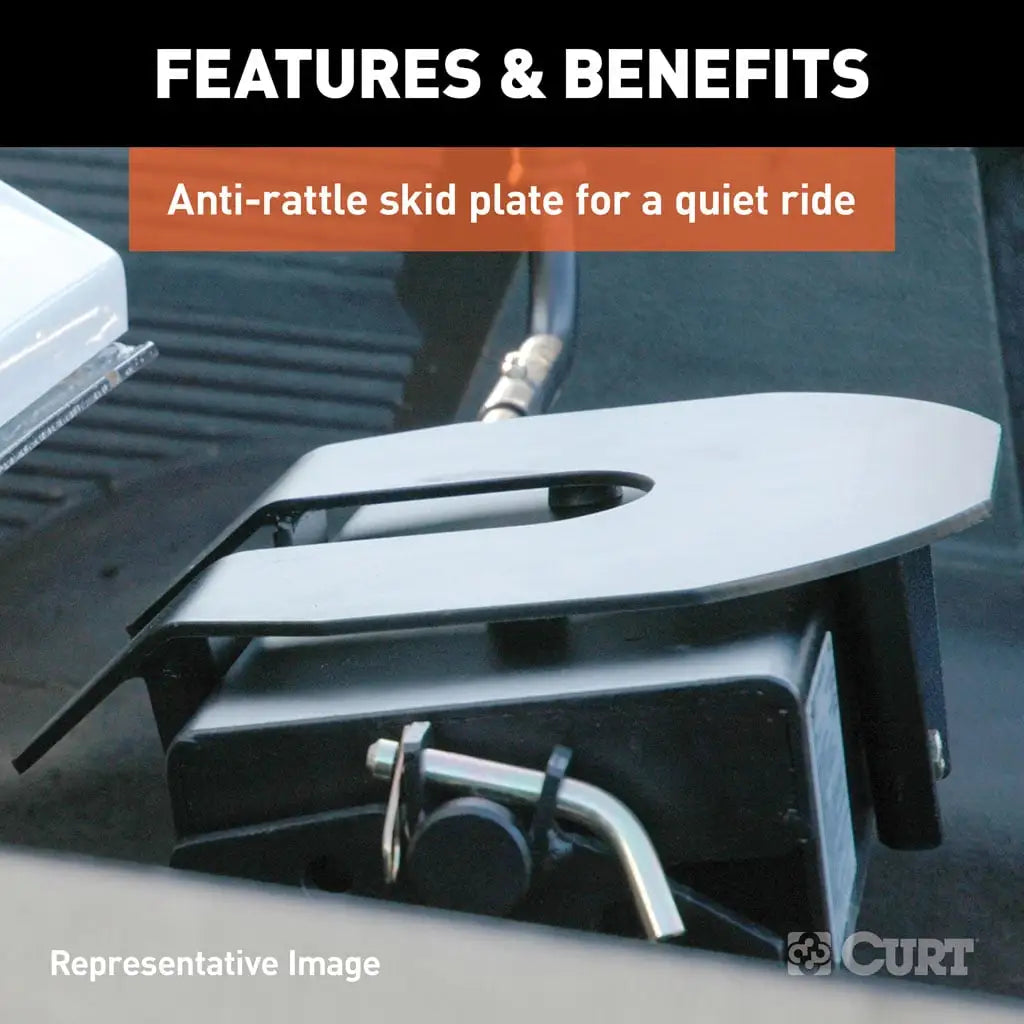 CURT E16 5th Wheel Hitch | 16071 | Nissan Titan XD 8' Bed Puck System | 16K