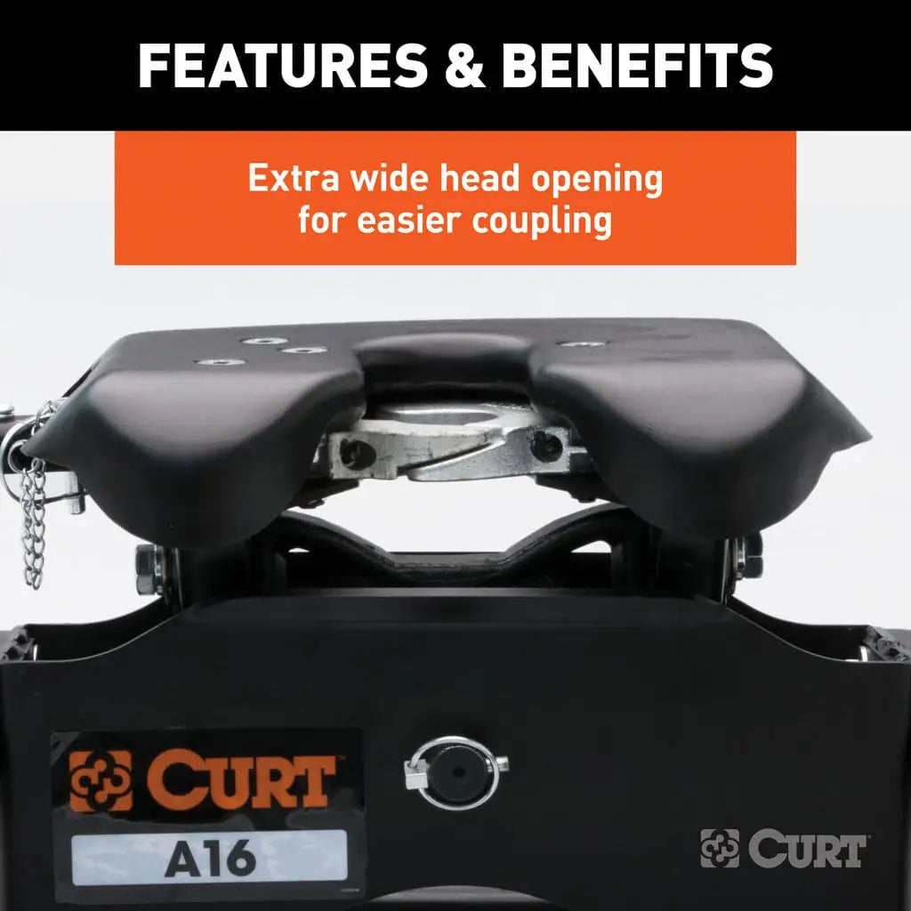 CURT A16 5th Wheel Hitch | 16033 | Ford F-250/F-350/F-450 SD 8' Bed Puck System | 16K