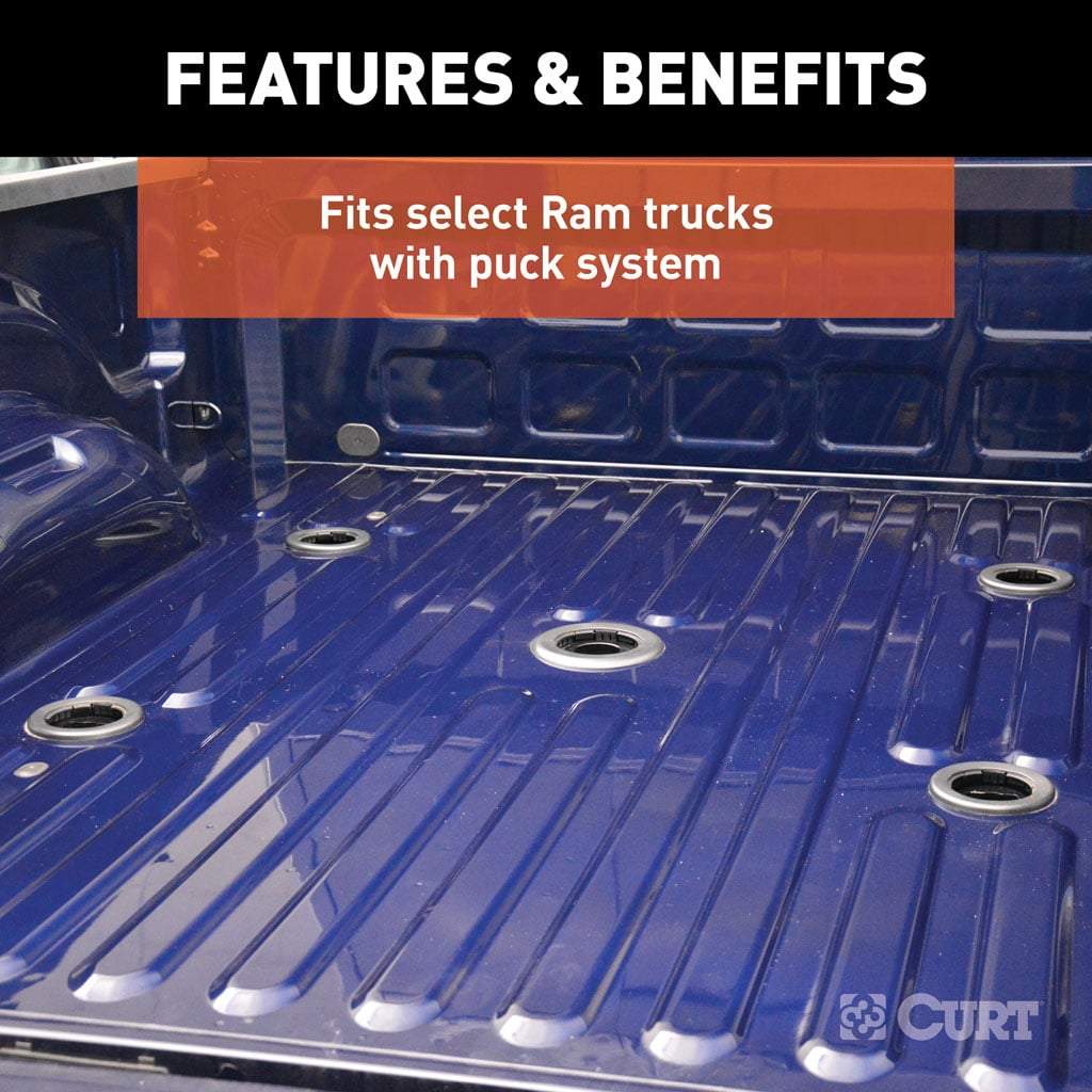 CURT A25 5th Wheel Hitch | 16046 | Ram 2500/3500 8' Bed Puck System | 25K
