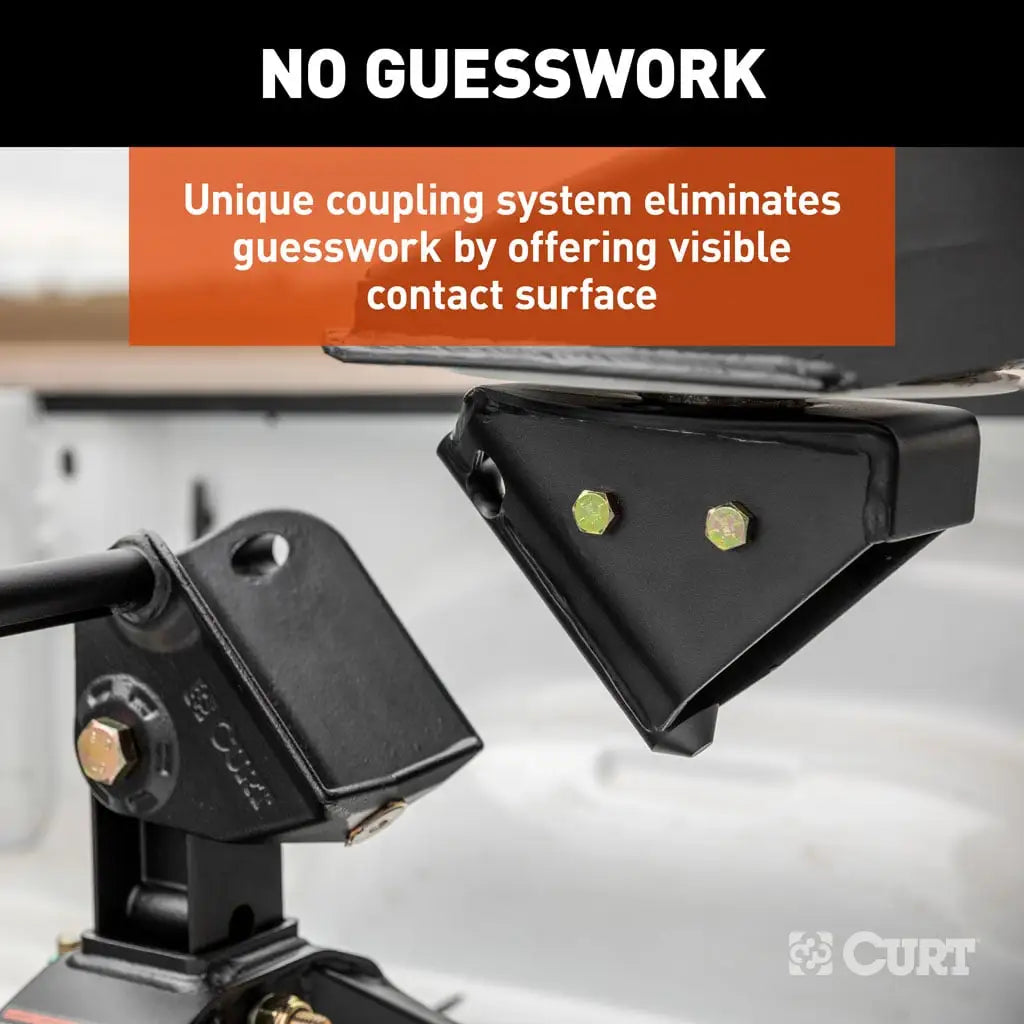 CURT CrossWing 20K 5th Wheel Hitch | 16051 | Gooseneck with Bed Protectors