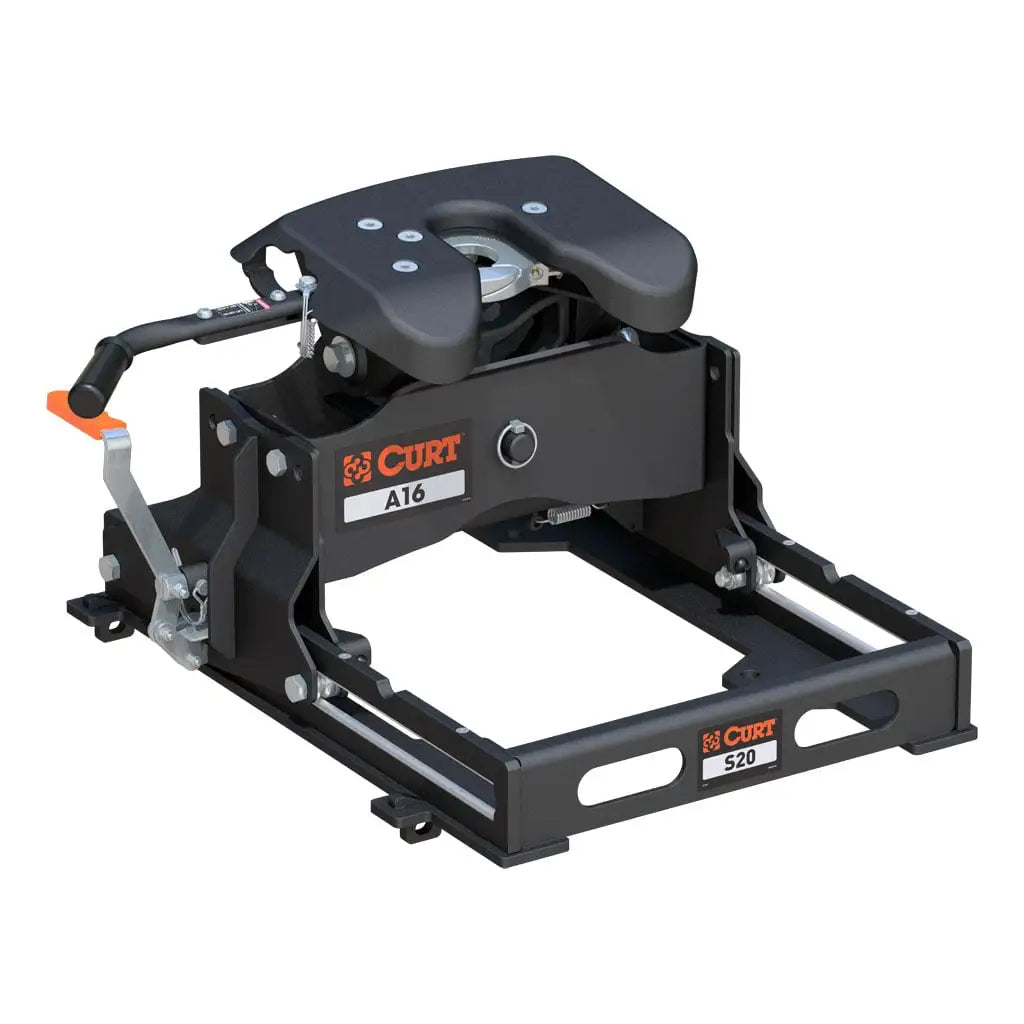 CURT A16 Sliding 5th Wheel Hitch | 16052 | 16K | Industry-Standard Rails Mount
