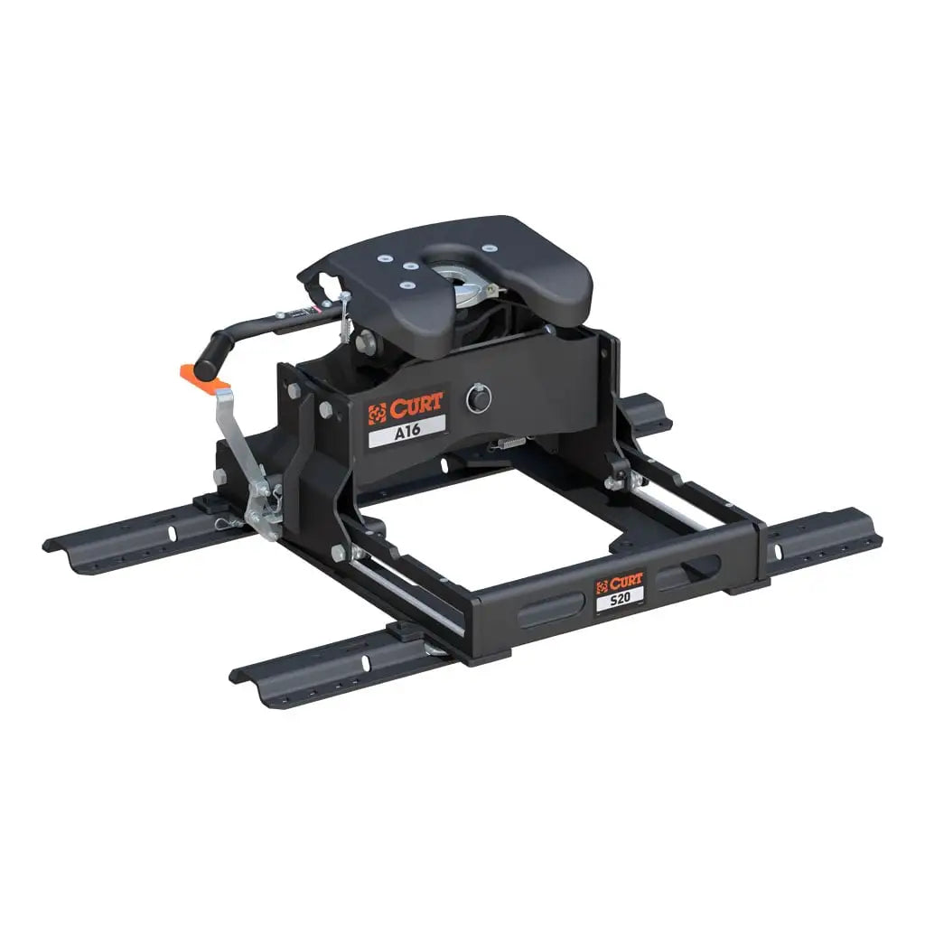 CURT A16 Sliding 5th Wheel Hitch | 16053 | 16K | Includes Rails
