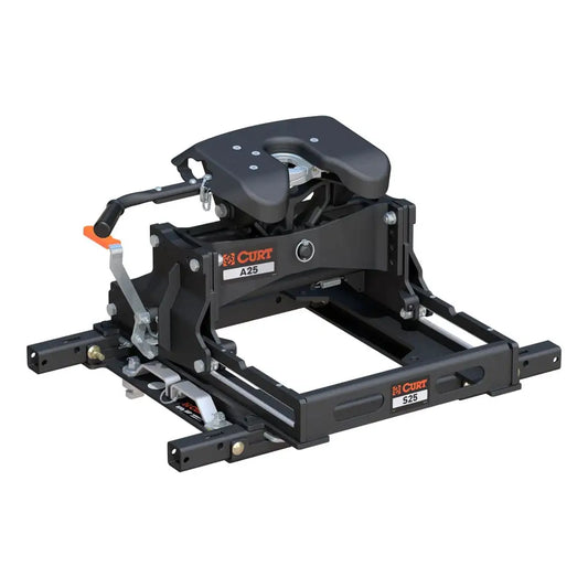 CURT A25 Sliding 5th Wheel Hitch | 16057 | Chevy/GMC/Ford HD Puck + S25 Slider | 25K