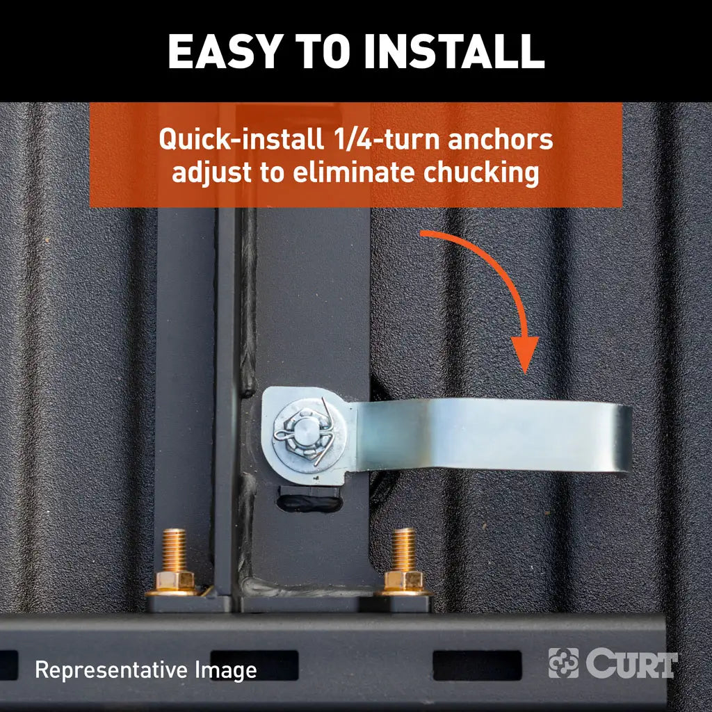 CURT A25 Sliding 5th Wheel Hitch | 16058 | Ram 2500/3500 Puck + S25 Slider | 25K