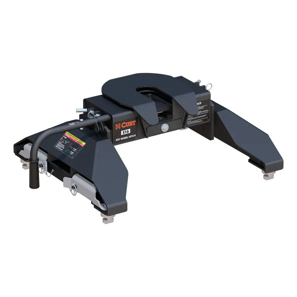 CURT E16 5th Wheel Hitch | 16061 | Silverado/Sierra 2500/3500 HD 8' Bed Puck System | 16K