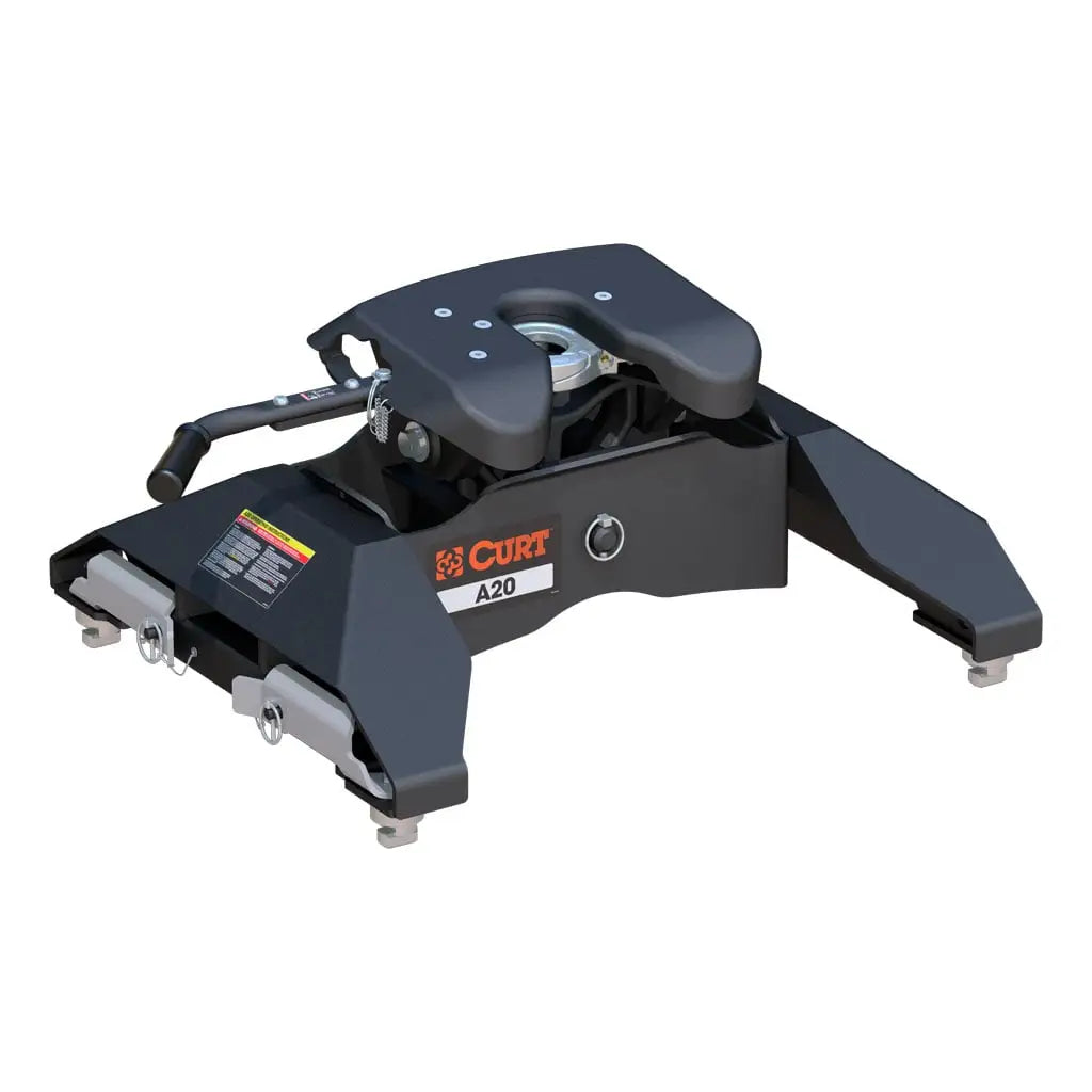 CURT A20 5th Wheel Hitch | 16064 | Silverado/Sierra 2500/3500 HD 8' Bed Puck System | 20K