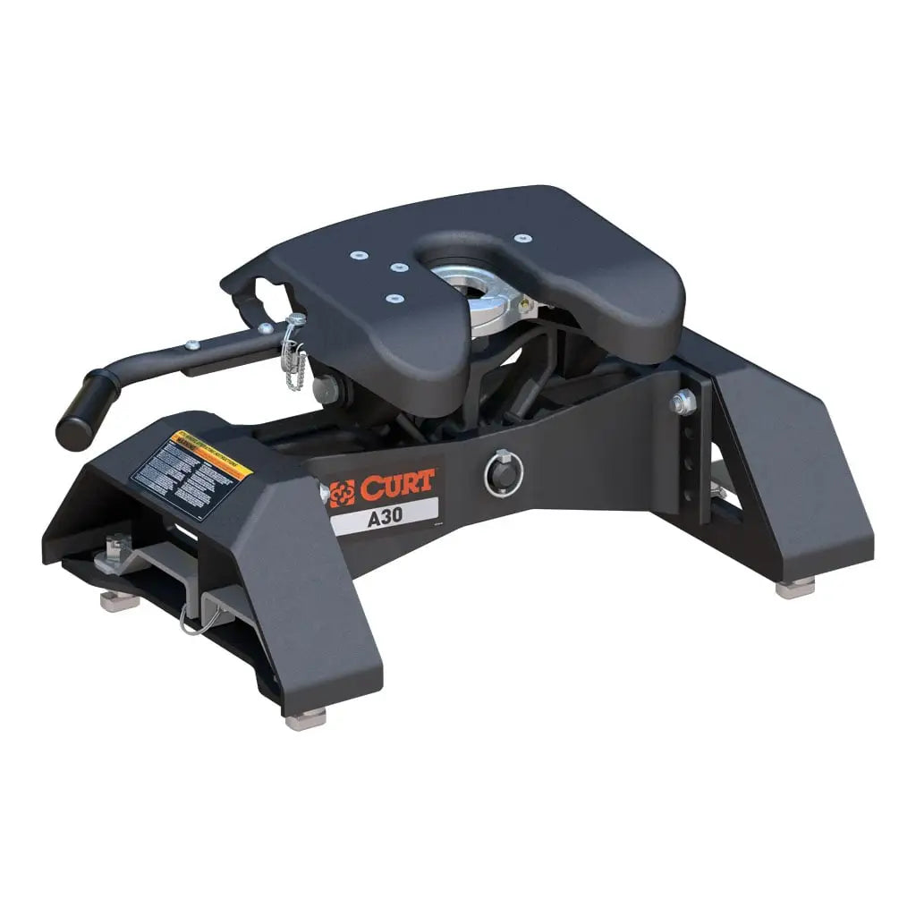 CURT A30 5th Wheel Hitch | 16070 | Silverado/Sierra HD 8' Bed Puck System | 30K