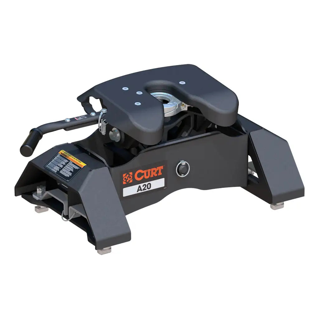 CURT A20 5th Wheel Hitch | 16092 | Silverado/Sierra 2500/3500 HD 8' Bed Puck System | 20K